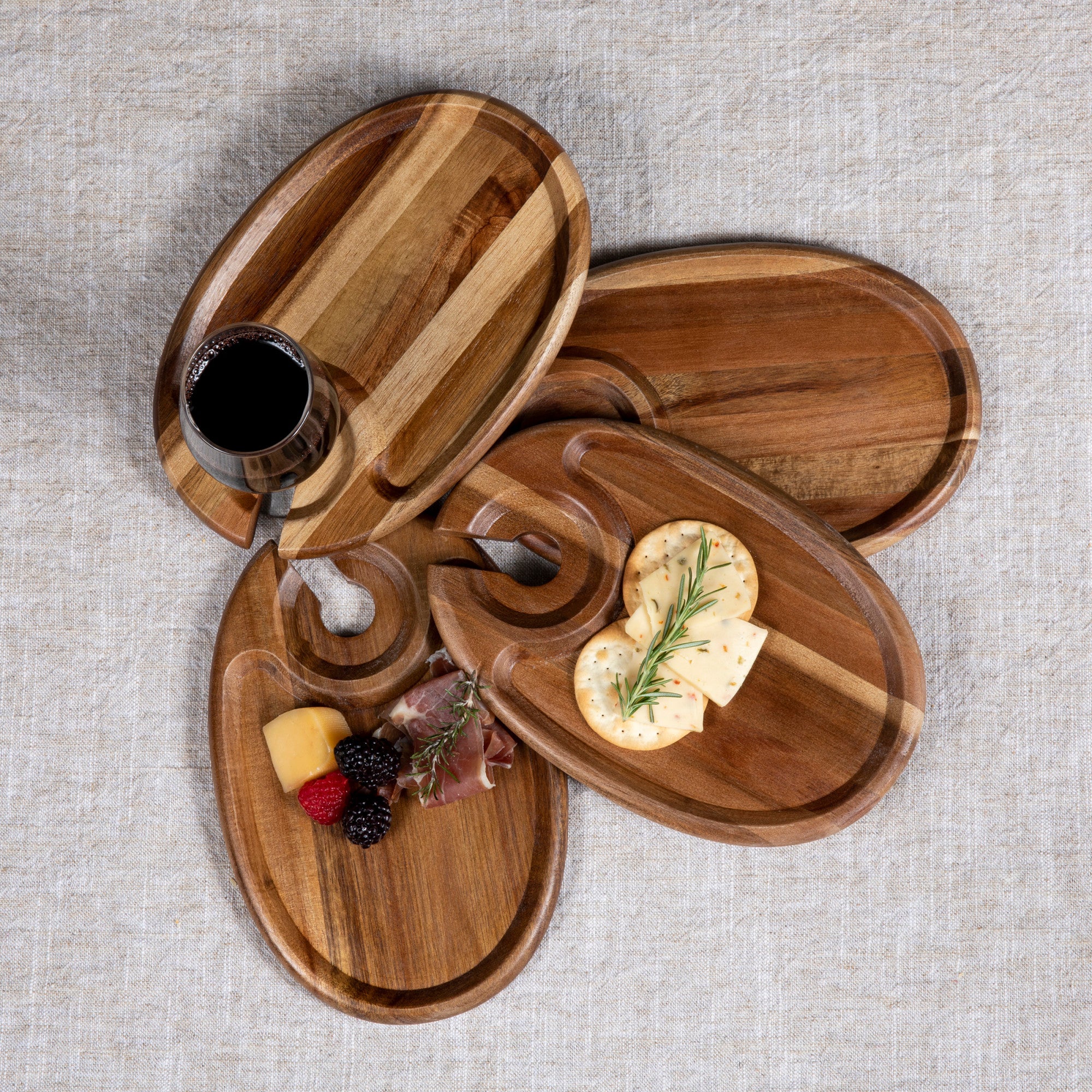 Wine Appetizer Plate Set Of 4 - Image 3