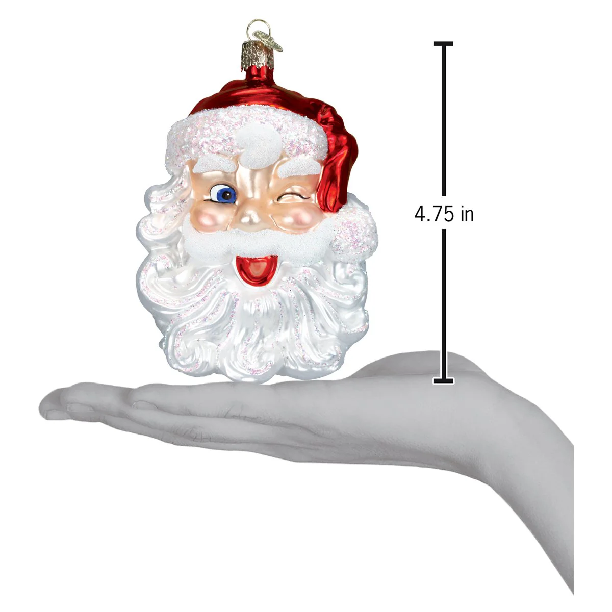 Winking Santa Ornament - Image 4