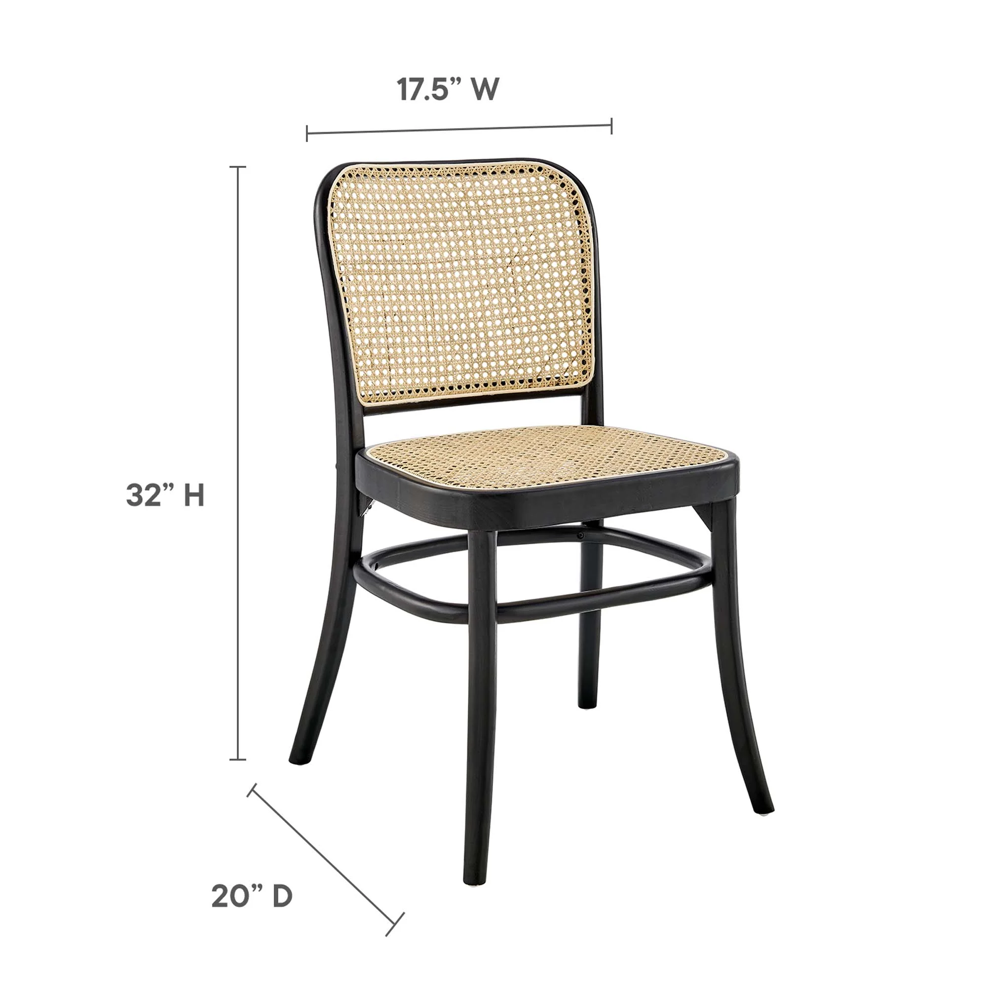 Winona Wood Dining Side Chair Set of 2 by Modway - Image 13