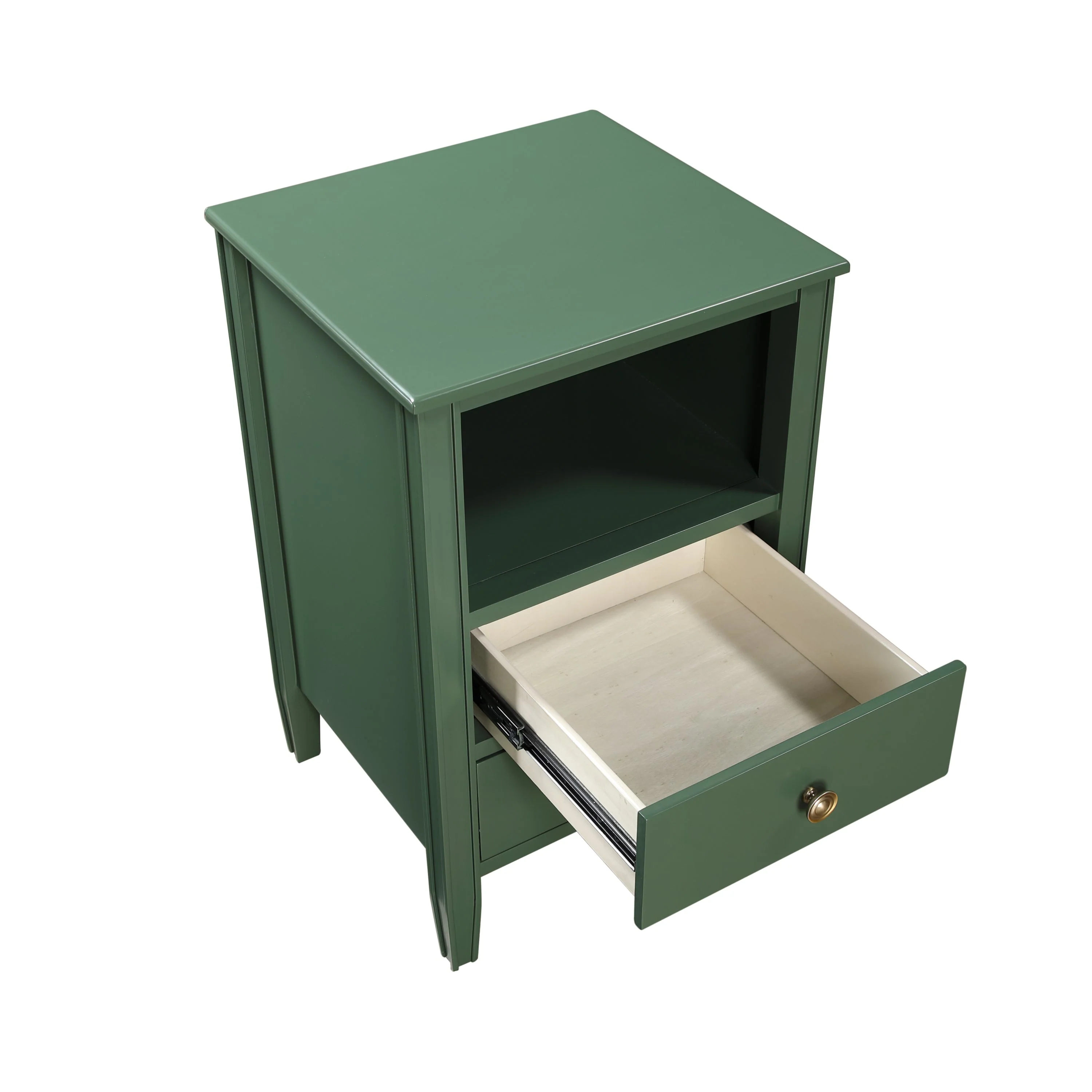 Winston 2-Drawer Storage Nightstand in Vintage Green - Image 10