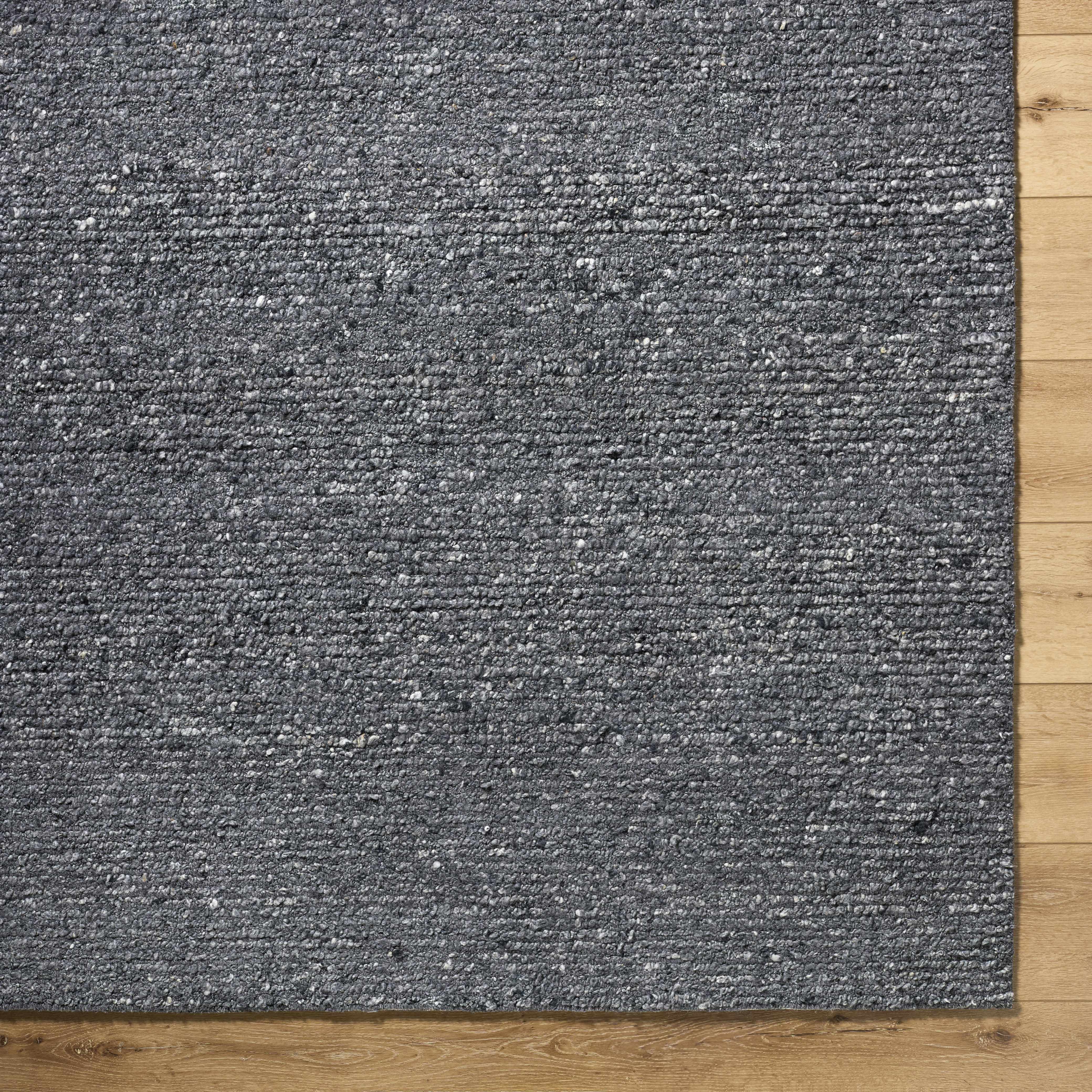 Winta Black Wool Area Rug - Image 8