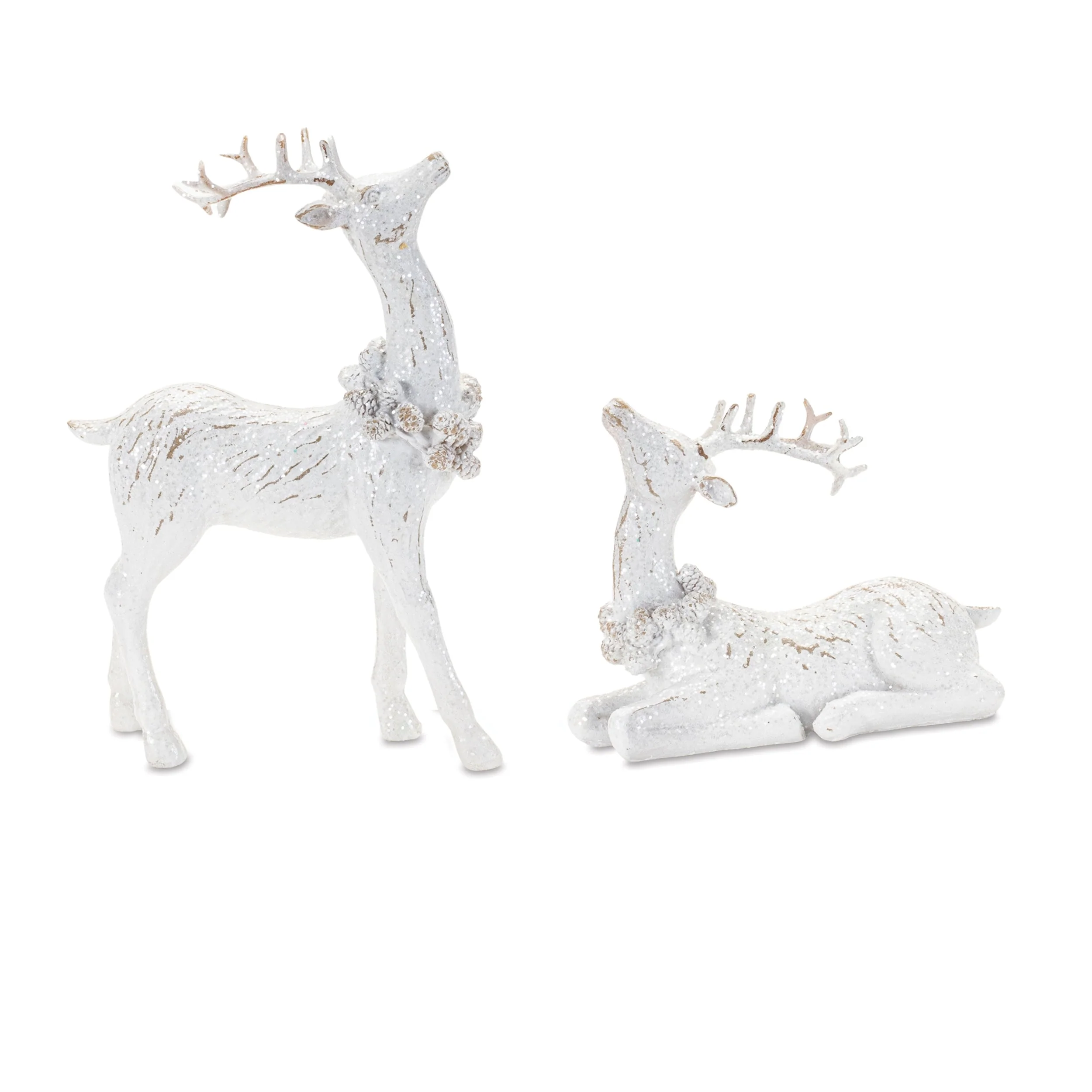 Winter deer figurine (set of 2) - Image 4