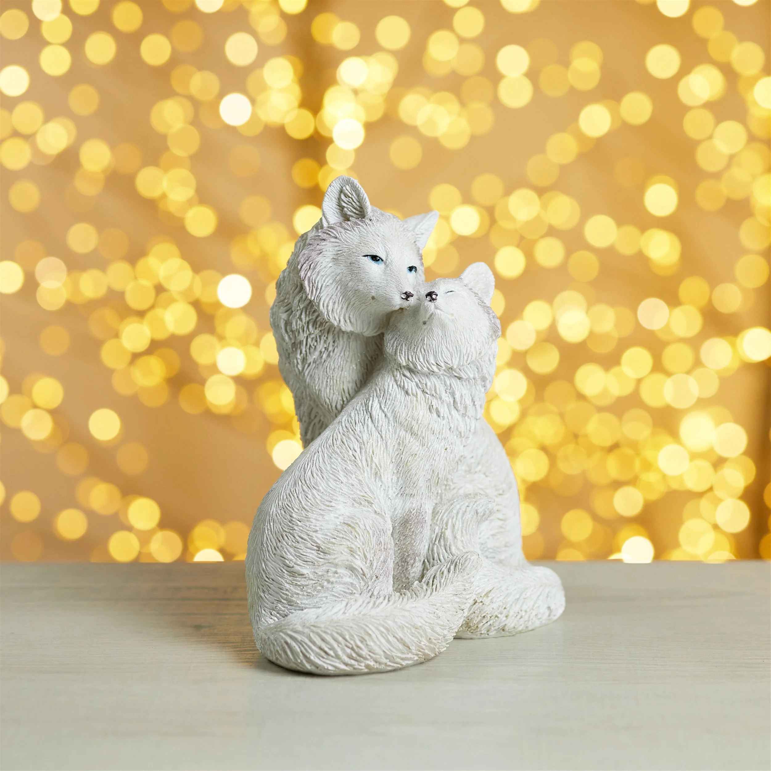 Winter Fox Couple Figurine (Set of 2) - Image 2