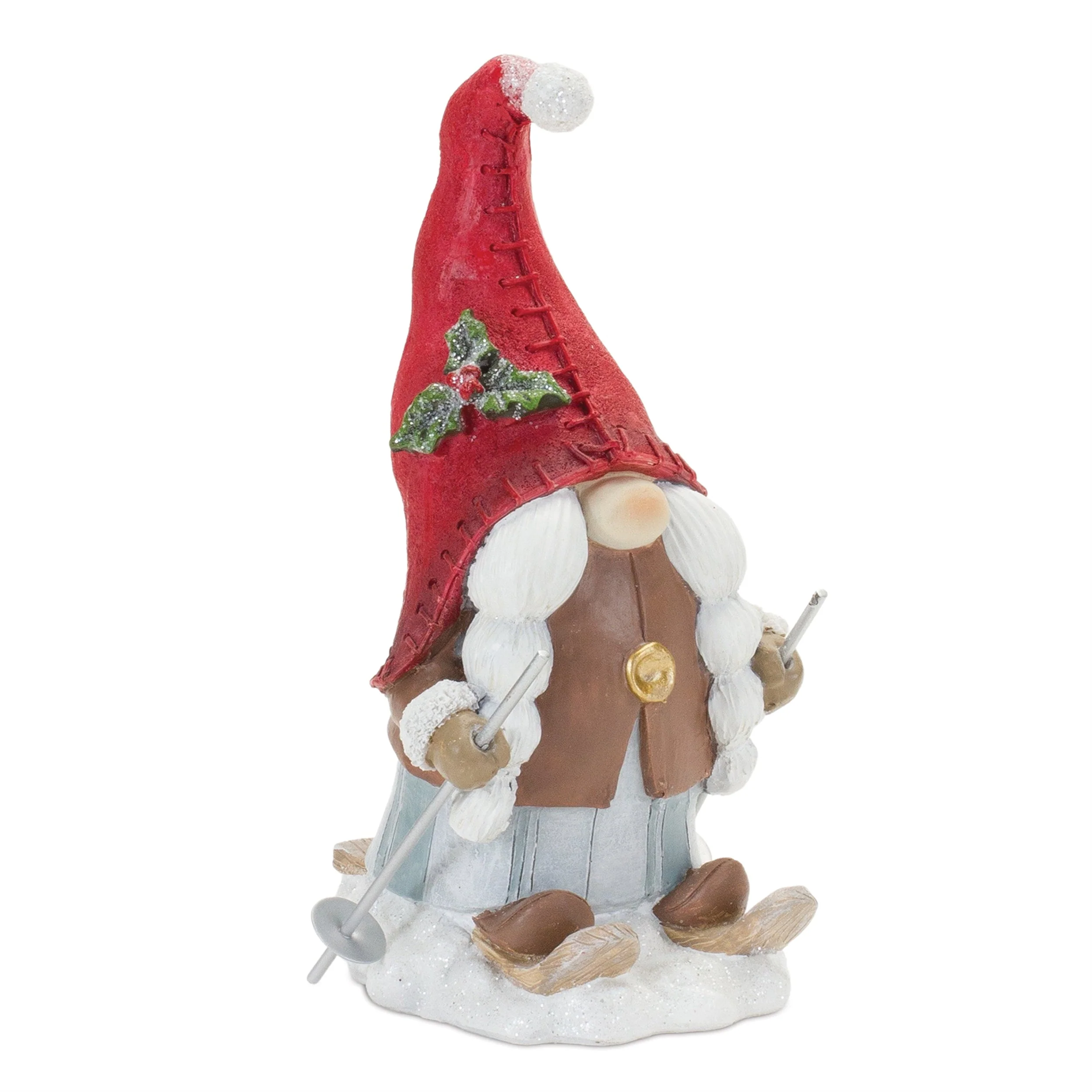 Winter Gnome on Skis Figurine (Set of 4) - Image 2