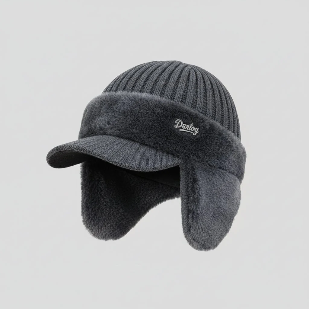 Winter Trapper Hat with Ear Flaps Cold Weather Warm Cap - Image 2