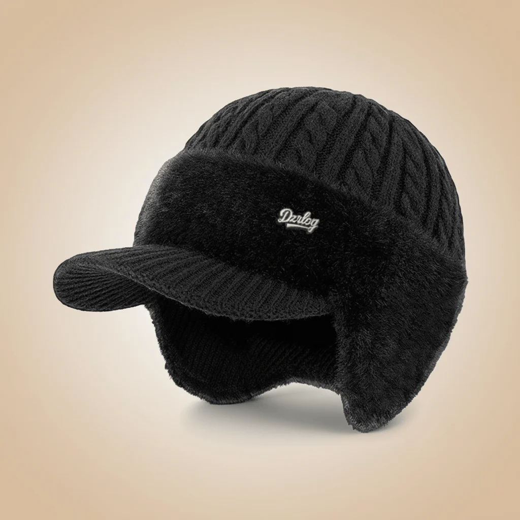 Winter Trapper Hat with Ear Flaps Cold Weather Warm Cap - Image 3
