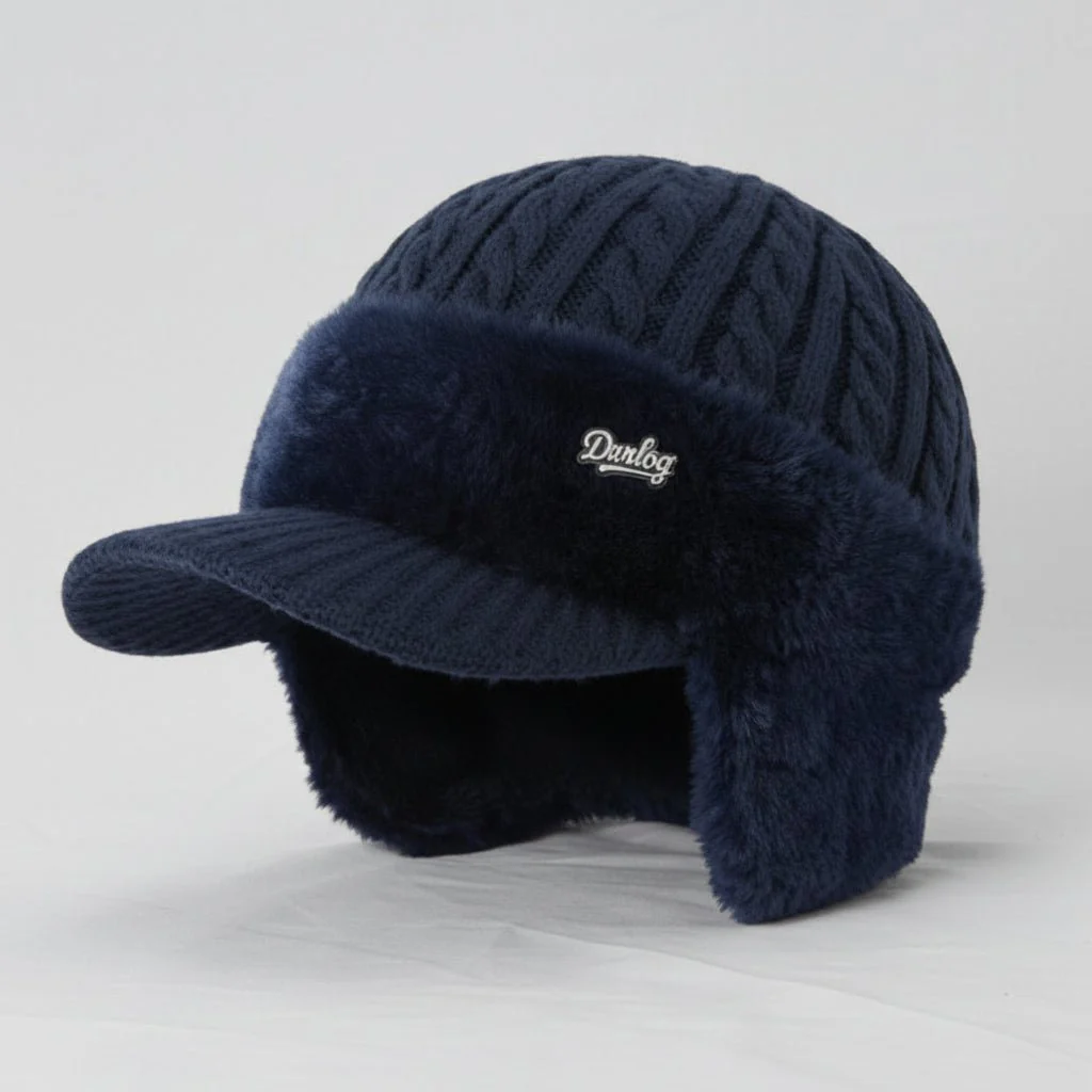 Winter Trapper Hat with Ear Flaps Cold Weather Warm Cap - Image 9