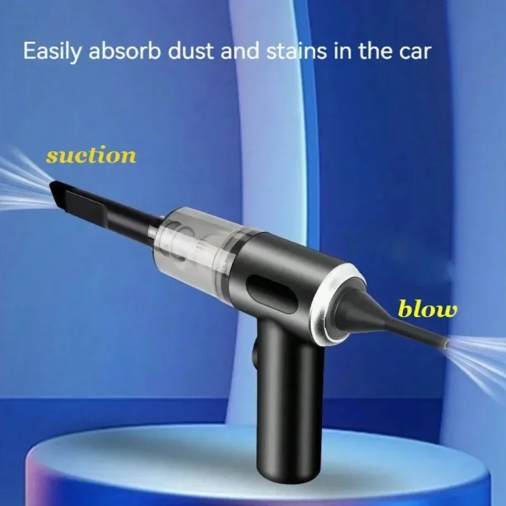 Wireless 120W High Power Vacuum Cleaner Dual Use Home Car Handheld Portable Black - Image 7