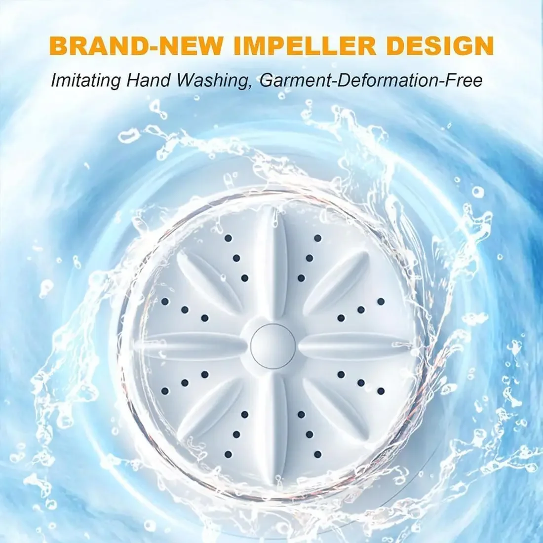 Wireless 1L Mini Portable Washing Machine for Socks Underwear Dehydration Laundry - Image 5