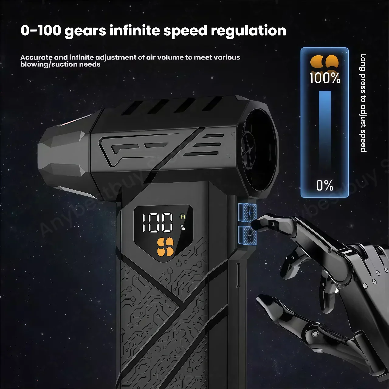 Wireless Air Blower – HFX-01 Turbo Compressed Duster with Strong Airflow & Power Bank - Image 6