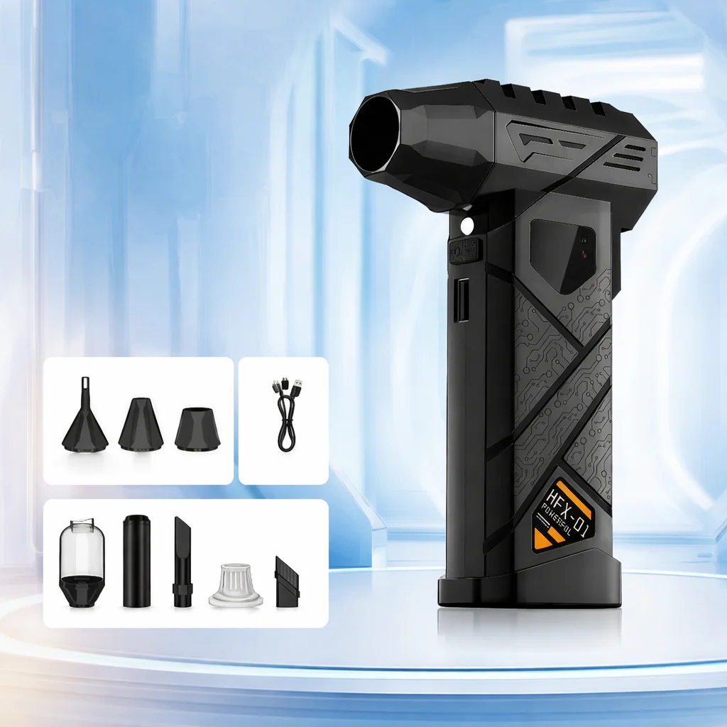 Wireless Air Blower – HFX-01 Turbo Compressed Duster with Strong Airflow & Power Bank - Image 8