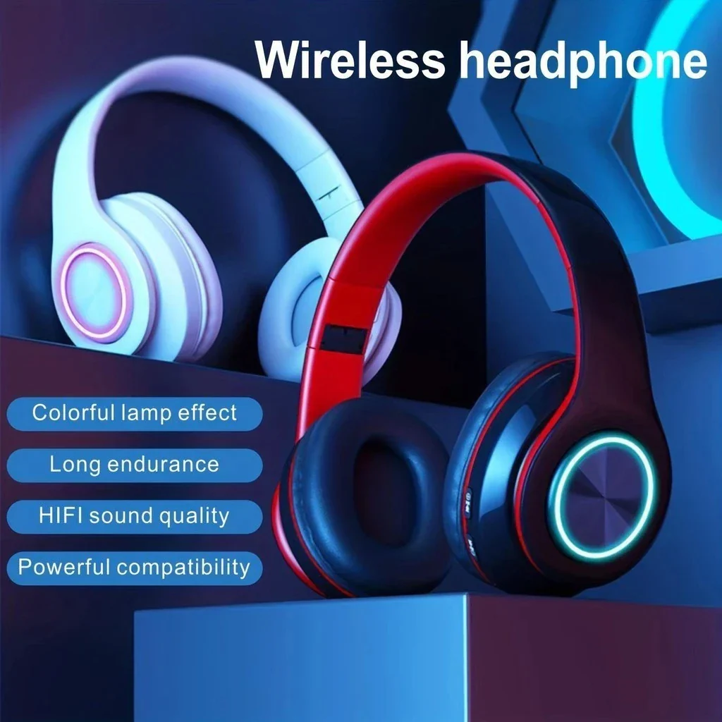 Wireless Bluetooth 5.0 Foldable Headphones On-Ear Stereo Sound Gaming Headset - Image 6