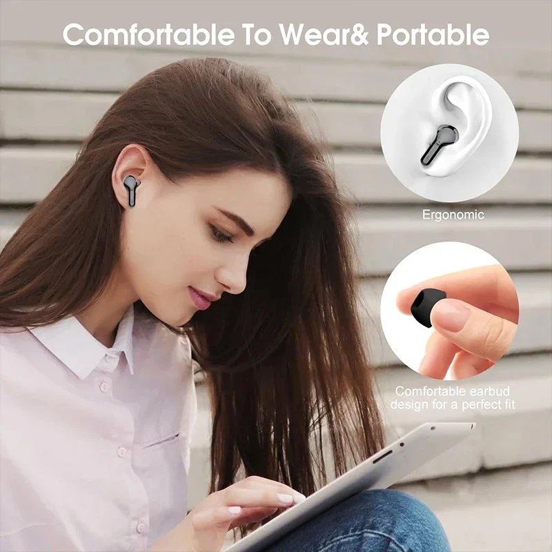Wireless Bluetooth 5.3 Earbuds HiFi Stereo Noise Cancelling LED IP7 Waterproof - Image 6