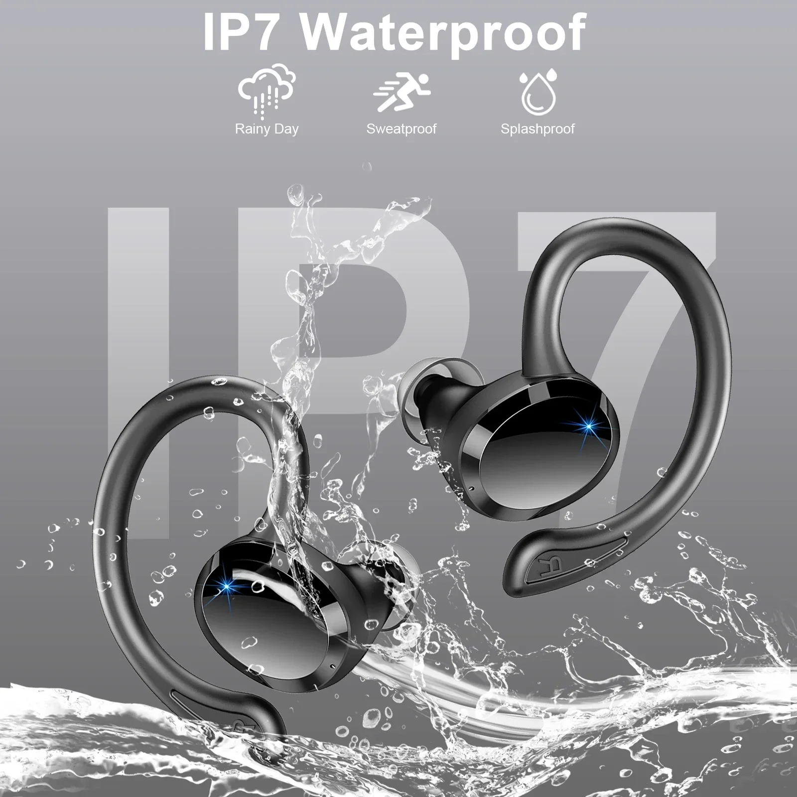 Wireless Bluetooth 5.3 Earbuds Stereo Bass In-Ear Noise Cancelling IP7 Waterproof - Image 6
