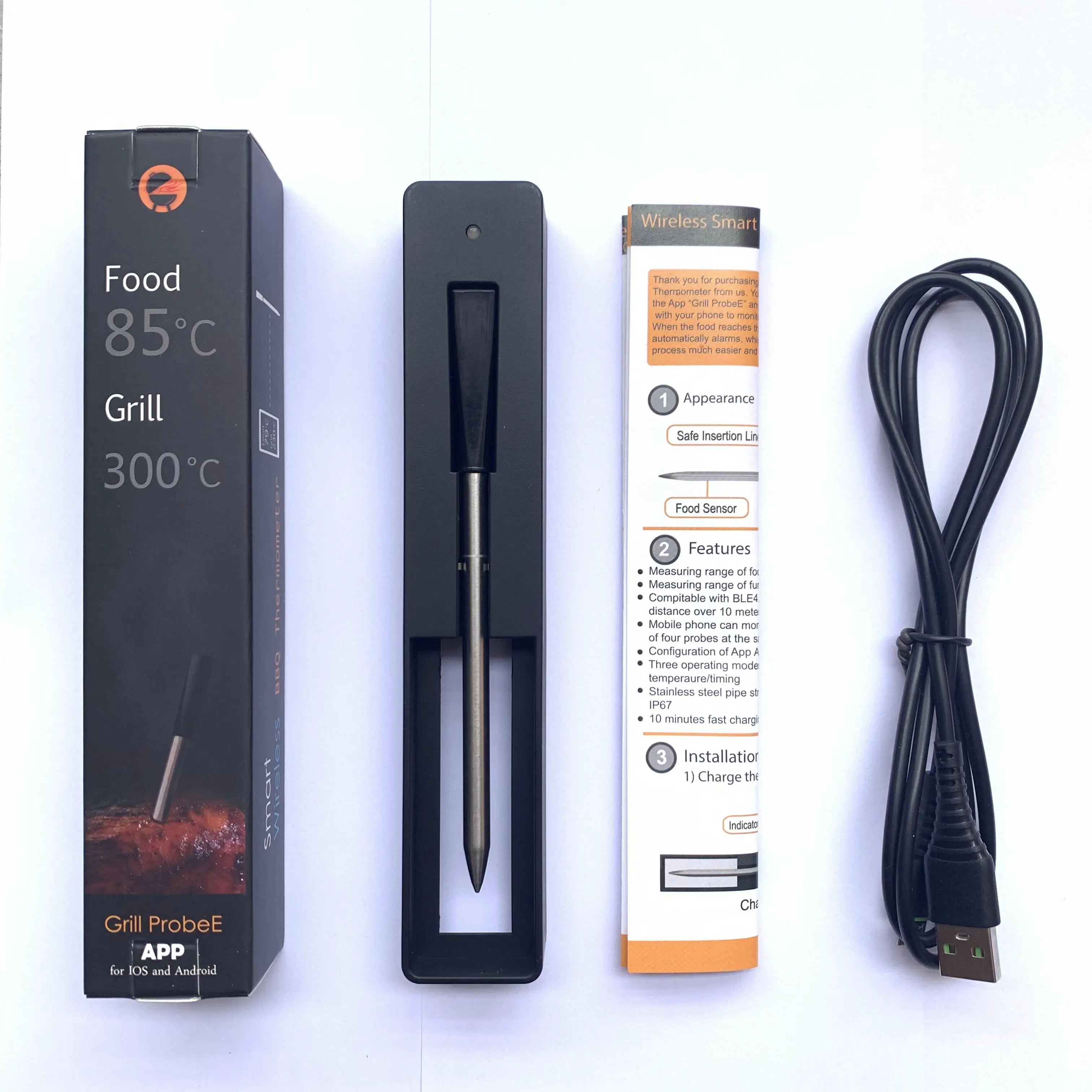 Wireless Bluetooth Meat Thermometer Digital BBQ Grill Oven Smoker Sous Vide - Image 6