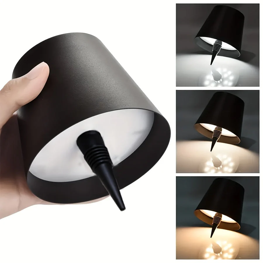 Wireless Bottle Lamp – Rechargeable 3-Color Dimmable Touch LED Light for Bars - Image 11