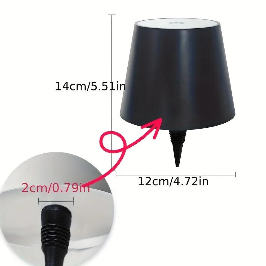 Wireless Bottle Lamp – Rechargeable 3-Color Dimmable Touch LED Light for Bars - Image 3