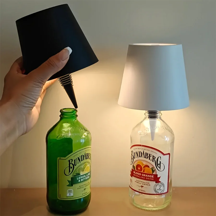 Wireless Bottle Lamp – Rechargeable 3-Color Dimmable Touch LED Light for Bars - Image 7