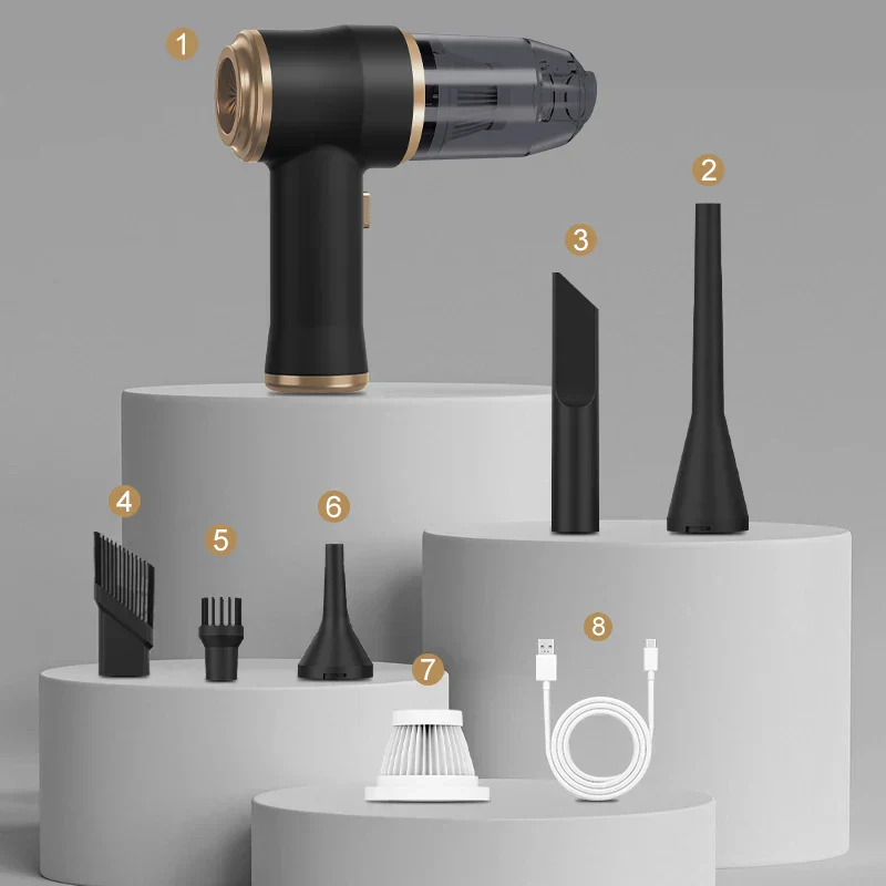 Wireless Car Vacuum Cleaner High Power Portable for Bedroom Carpet Home - Image 3