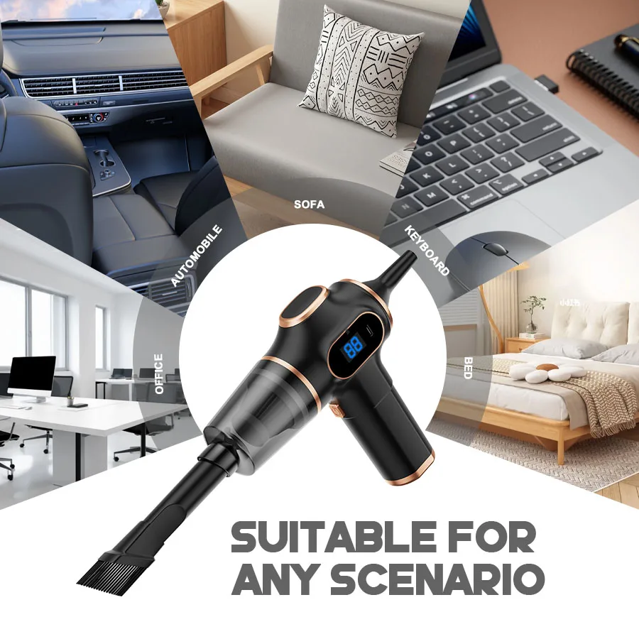 Wireless Car Vacuum Cleaner High Power Portable for Sofa Office Carpet Home - Image 3