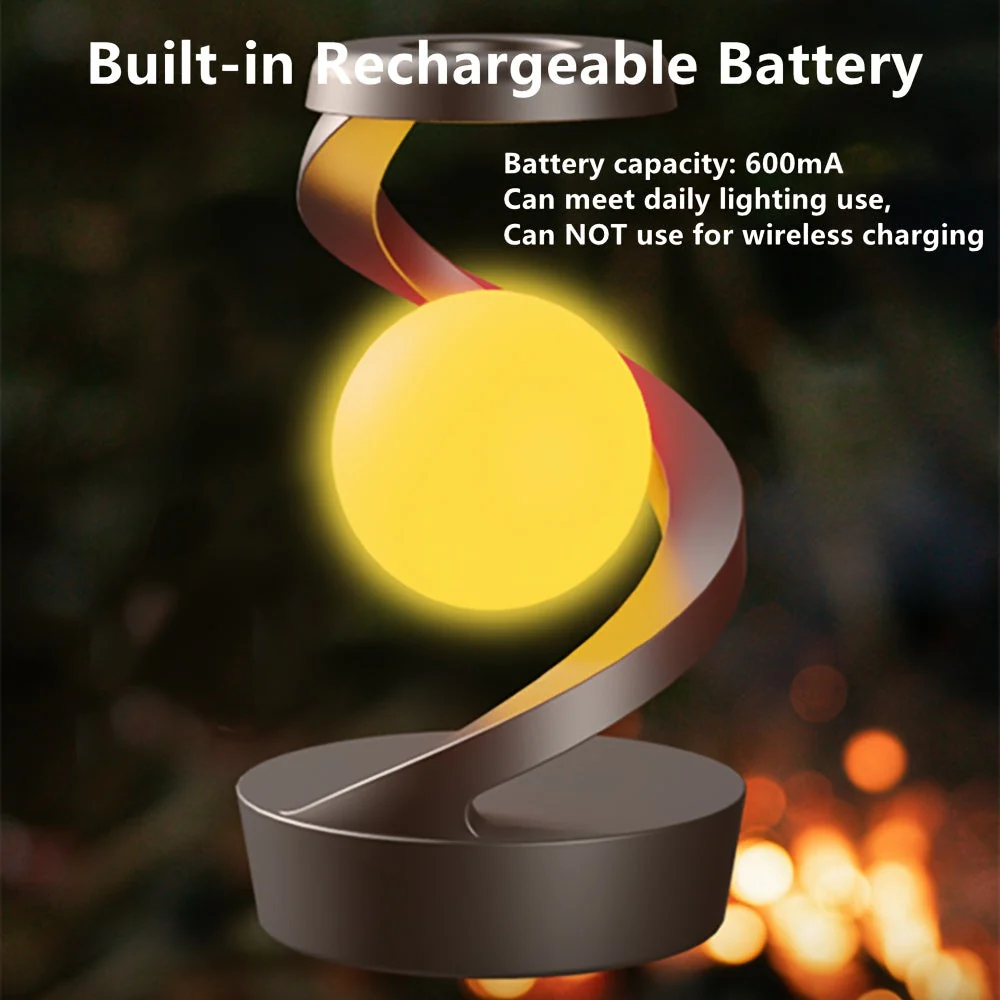 Wireless Charging RGB Lamp – Floating LED Desk Light for Bedside & Home Decor - Image 8