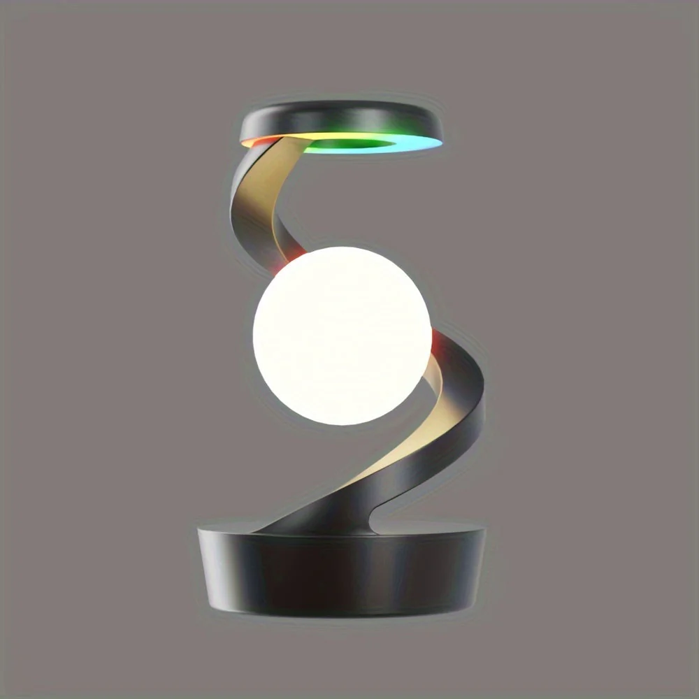 Wireless Charging RGB Lamp – Floating LED Desk Light for Bedside & Home Decor - Image 9