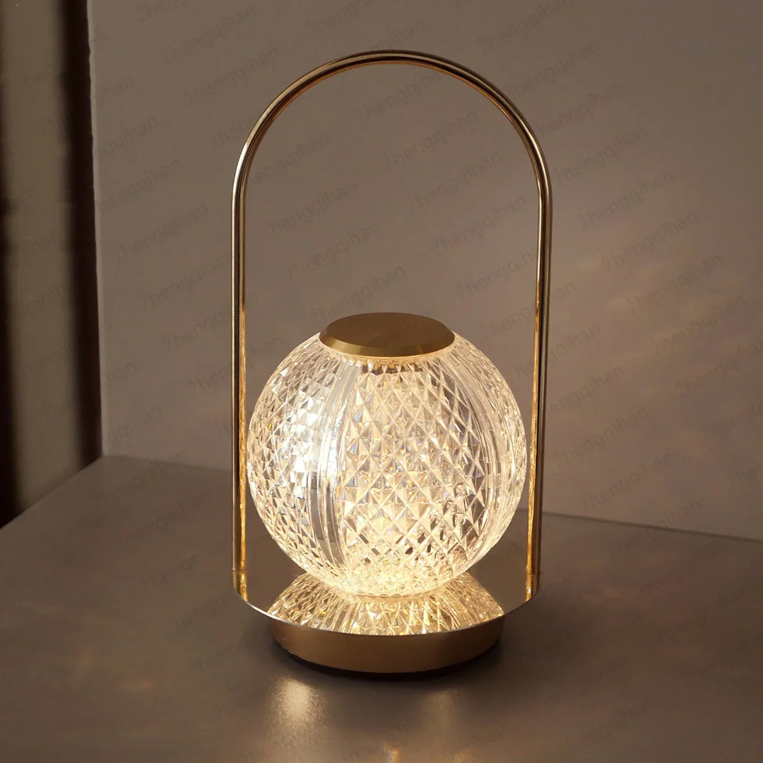 Wireless Crystal LED Table Lamp – Rechargeable Touch Night Light for Bedroom Bar - Image 12
