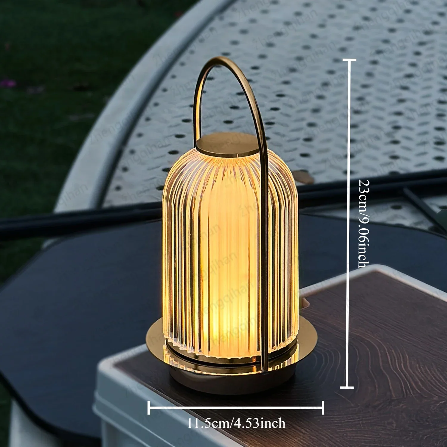 Wireless Crystal LED Table Lamp – Rechargeable Touch Night Light for Bedroom Bar - Image 4