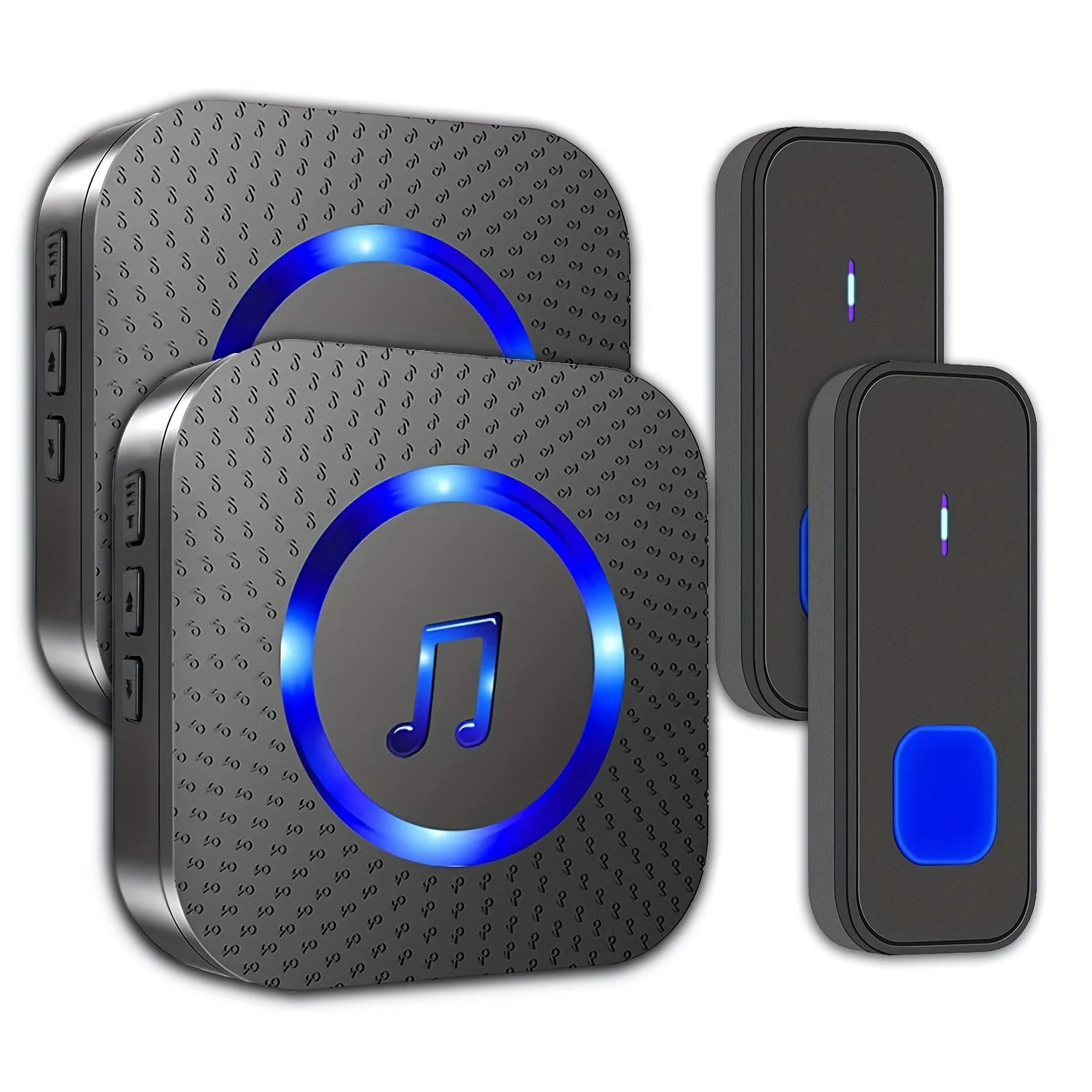 Wireless Doorbell System with 2 Transmitters & 2 Plug-in Receivers, 1000ft Range - Image 14