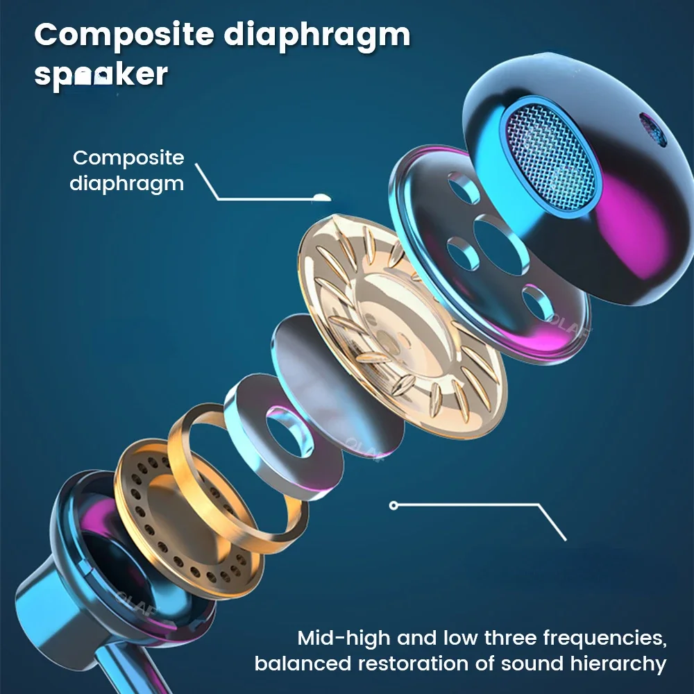 Wireless Earphones 5.3 – Neckband Bluetooth Headphones LED Stereo Sports Earbuds - Image 4