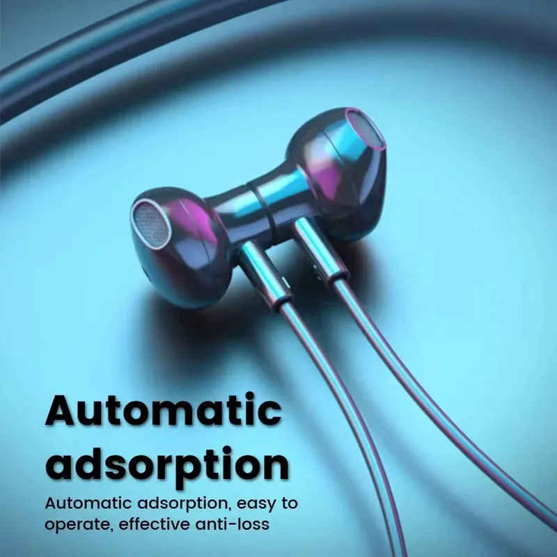 Wireless Earphones 5.3 – Neckband Bluetooth Headphones LED Stereo Sports Earbuds - Image 5