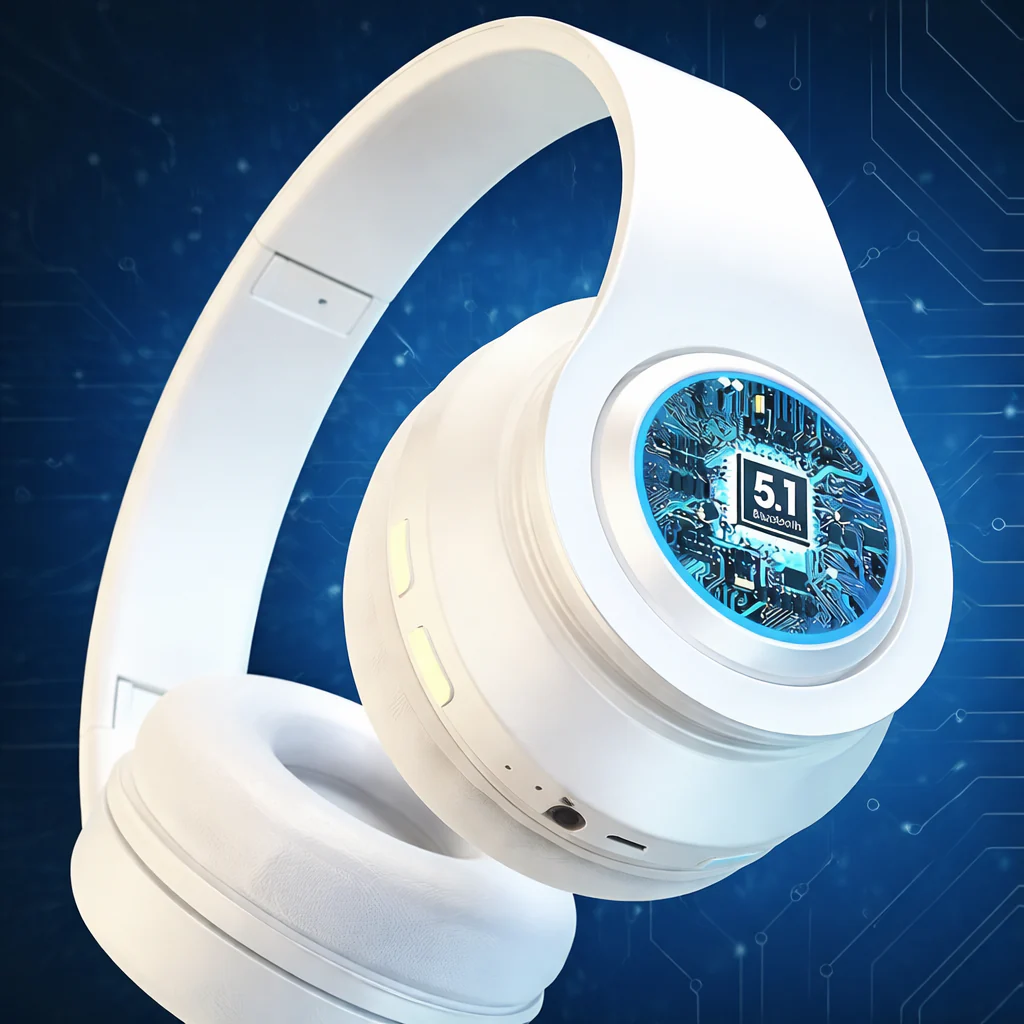 Wireless Gaming Headset Foldable Lightweight Headphones with Mic 3.5mm Audio - Image 8