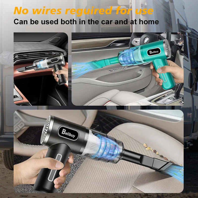 Wireless Handheld Vacuum Cleaner Powerful Portable for Sofa Carpet Debris - Image 3