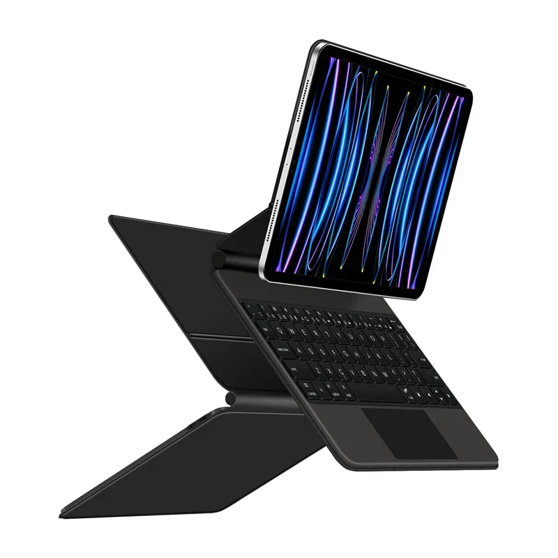 Wireless Keyboard Case for 11 12.9 Tablet Touchpad Magnetic Smart Cover