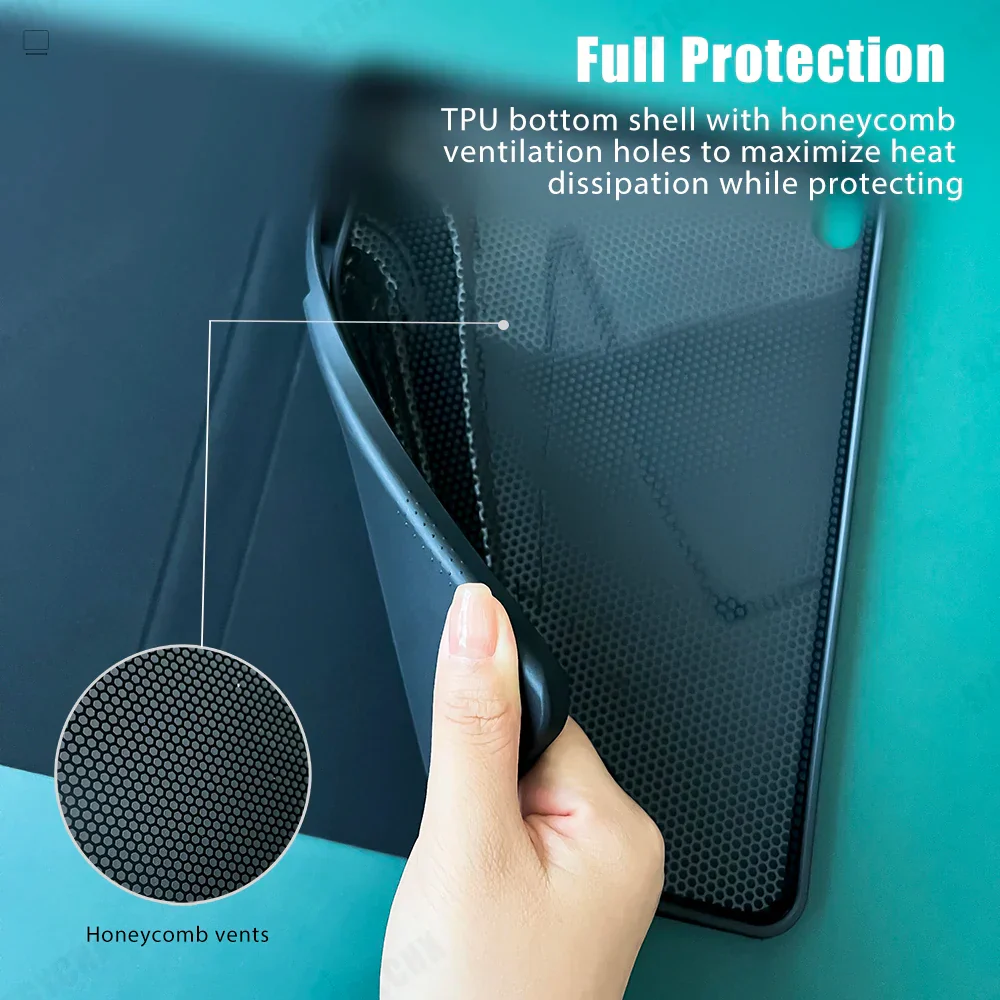 Wireless Keyboard Case with Mouse for 10.2 Tablet Touchpad Magnetic Cover - Image 4
