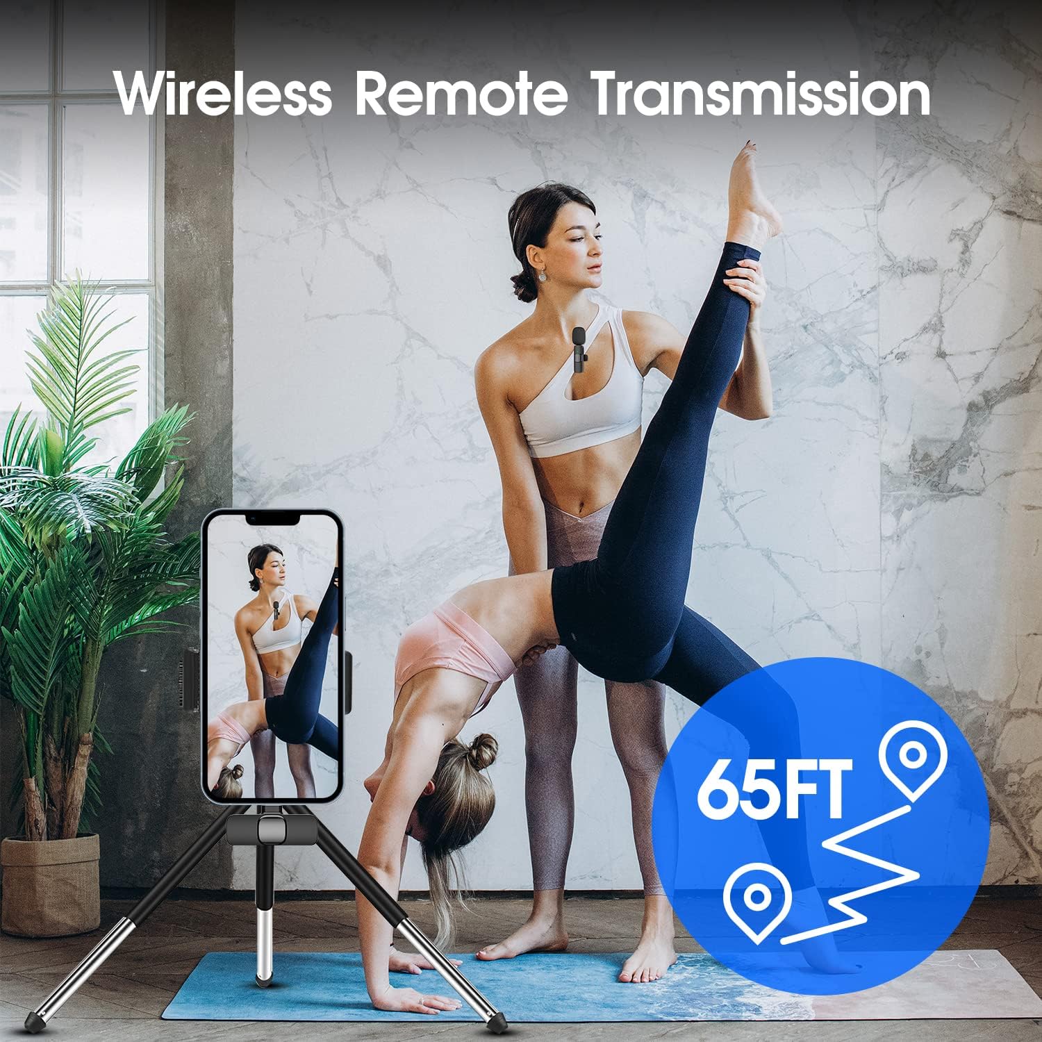 Wireless Lavalier Microphone for iPhone iPad Dual Clip On Mic 2 Pack Lightning - Image 6