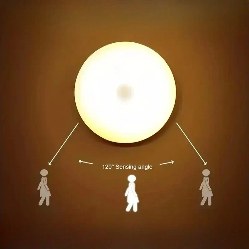 Wireless LED Button Night Light – Motion Sensor Lamp for Bedroom, Closet, Stairs - Image 3