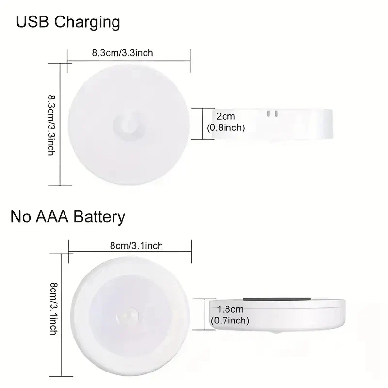 Wireless LED Button Night Light – Motion Sensor Lamp for Bedroom, Closet, Stairs - Image 5