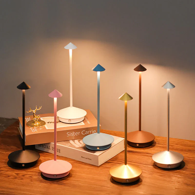 Wireless LED Table Lamp – Cordless Dimmable Touch Light for Bedroom & Living Room