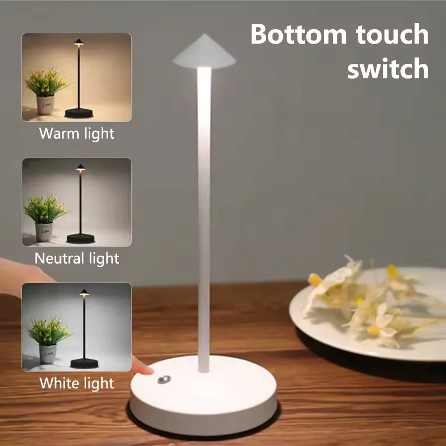 Wireless LED Table Lamp – Cordless Dimmable Touch Light for Bedroom & Living Room - Image 3