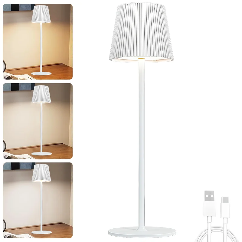 Wireless LED Table Lamp Rechargeable Touch Adjustable Night Light for Bedroom - Image 8
