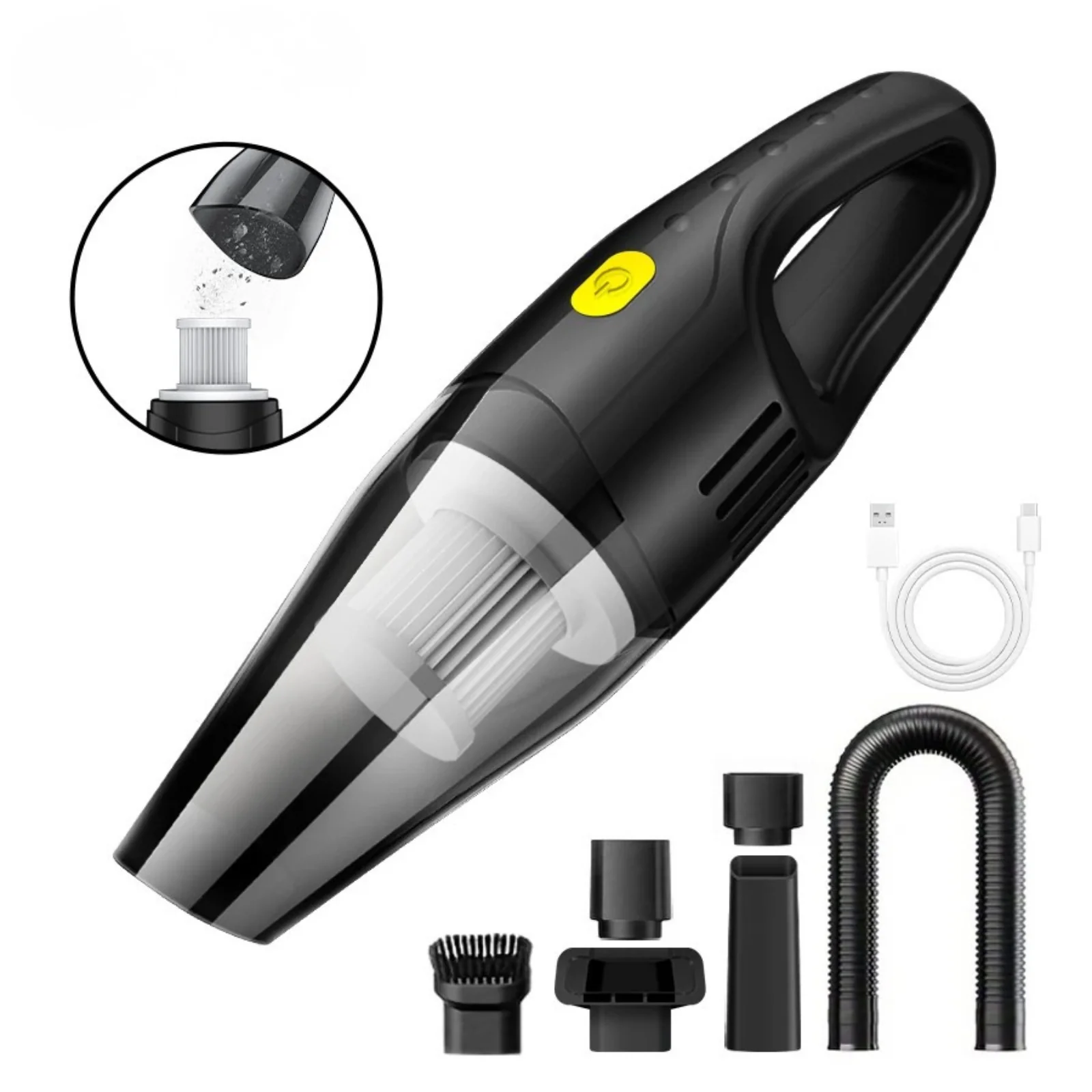 Wireless Mini Car Vacuum Cleaner Strong Suction Portable Handheld Blower - Image 7