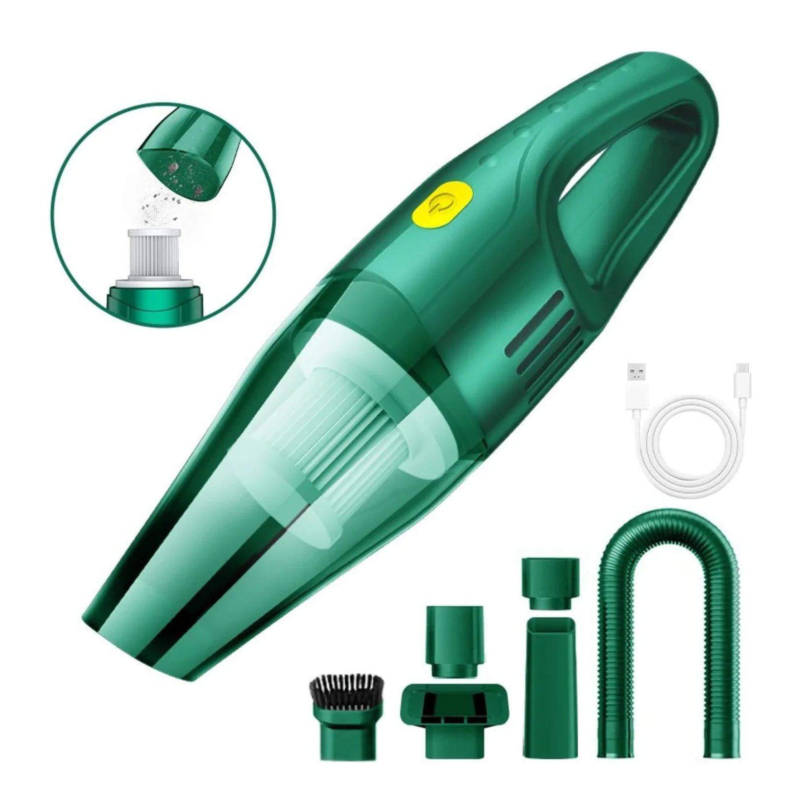 Wireless Mini Car Vacuum Cleaner Strong Suction Portable Handheld Blower - Image 8