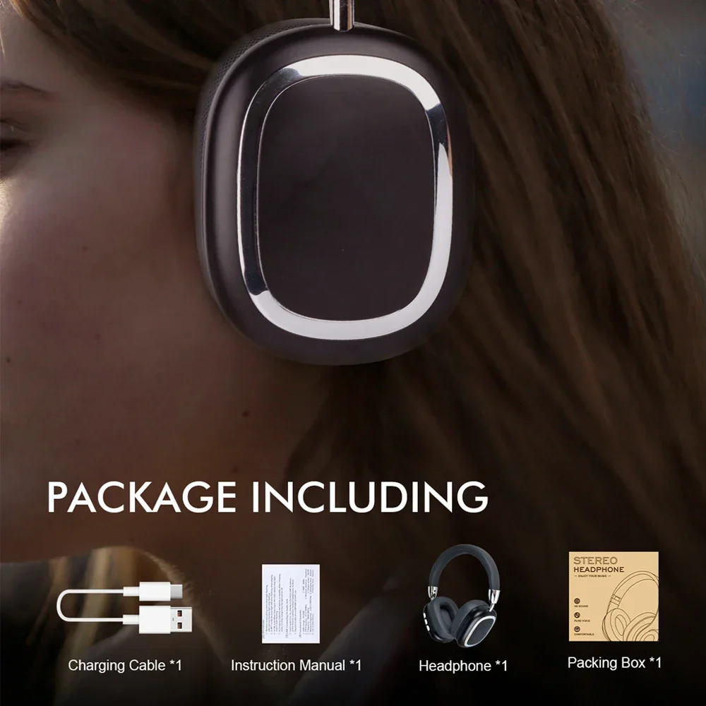 Wireless Noise Cancelling Headphones 40H USB-C Lossless Audio Travel Sports - Image 5