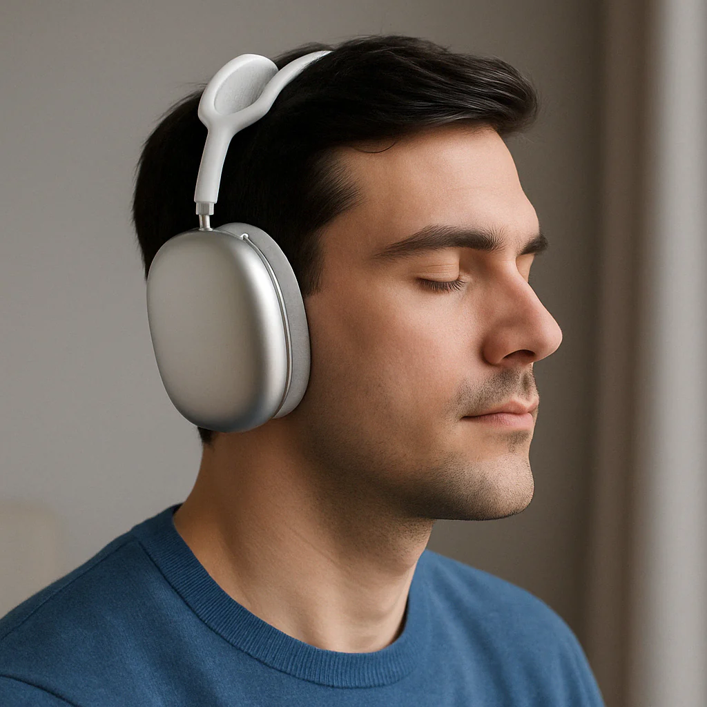 Wireless Noise Cancelling Over Ear Bluetooth Headphones - Image 2