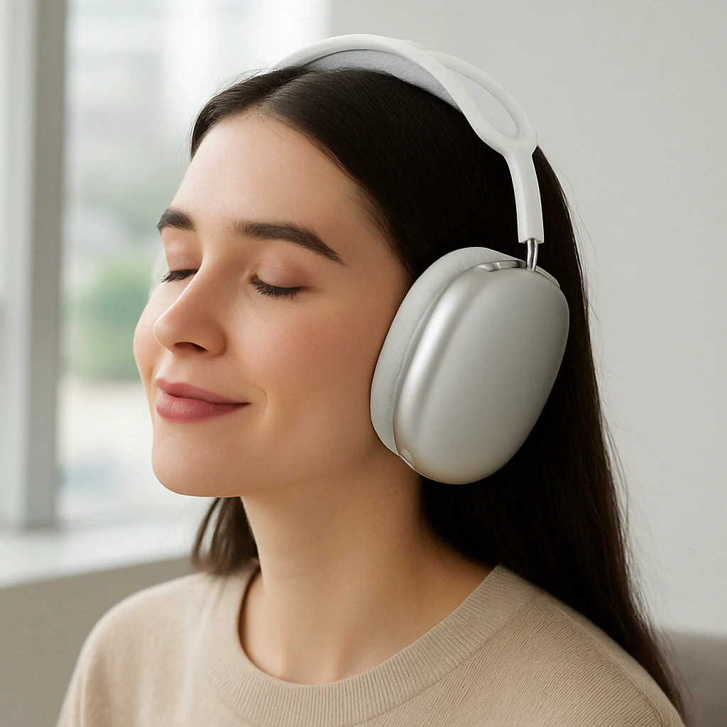 Wireless Noise Cancelling Over Ear Bluetooth Headphones - Image 3