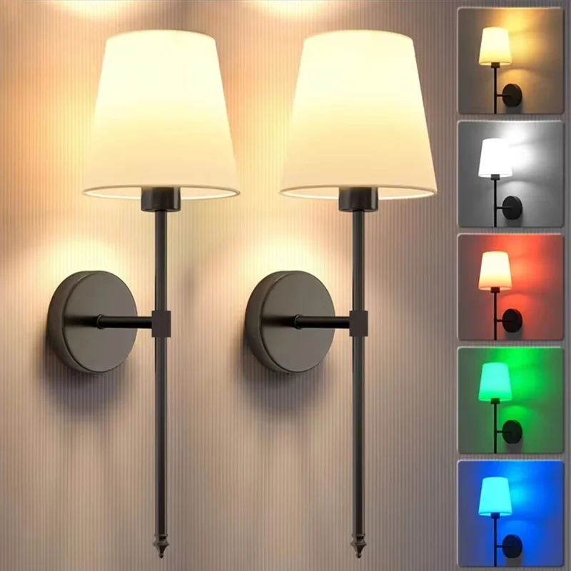 Wireless Rechargeable Wall Lamp Dimmable LED Battery Light with Remote Control - Image 7