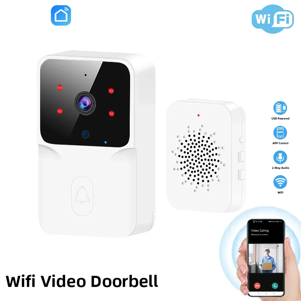 Wireless Smart Video Doorbell WiFi Security Camera Night Vision 2 Way Audio - Image 6