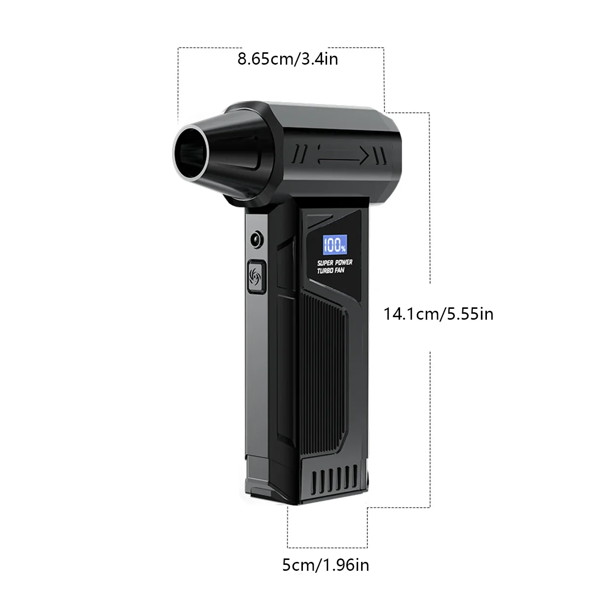 Wireless Turbo Air Blower 2025 – Brushless Jet Fan with LED Display for Car Cleaning - Image 3