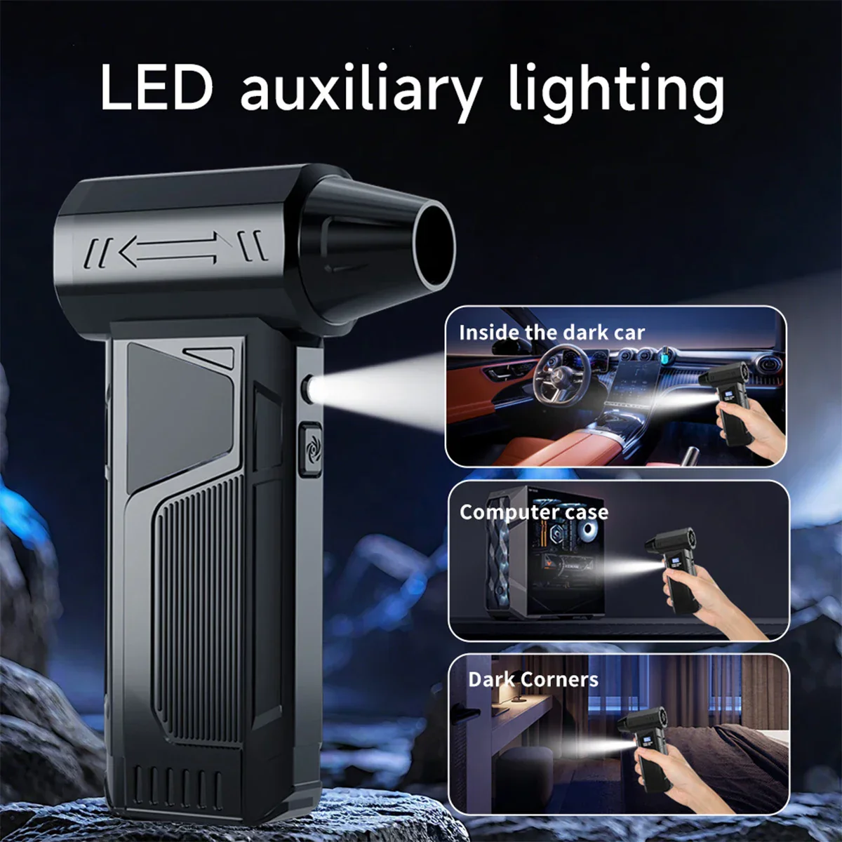 Wireless Turbo Air Blower 2025 – Brushless Jet Fan with LED Display for Car Cleaning - Image 6
